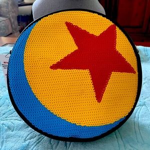 NWT Disney Parks  Loungefly Sequined Pixar Ball Crossbody